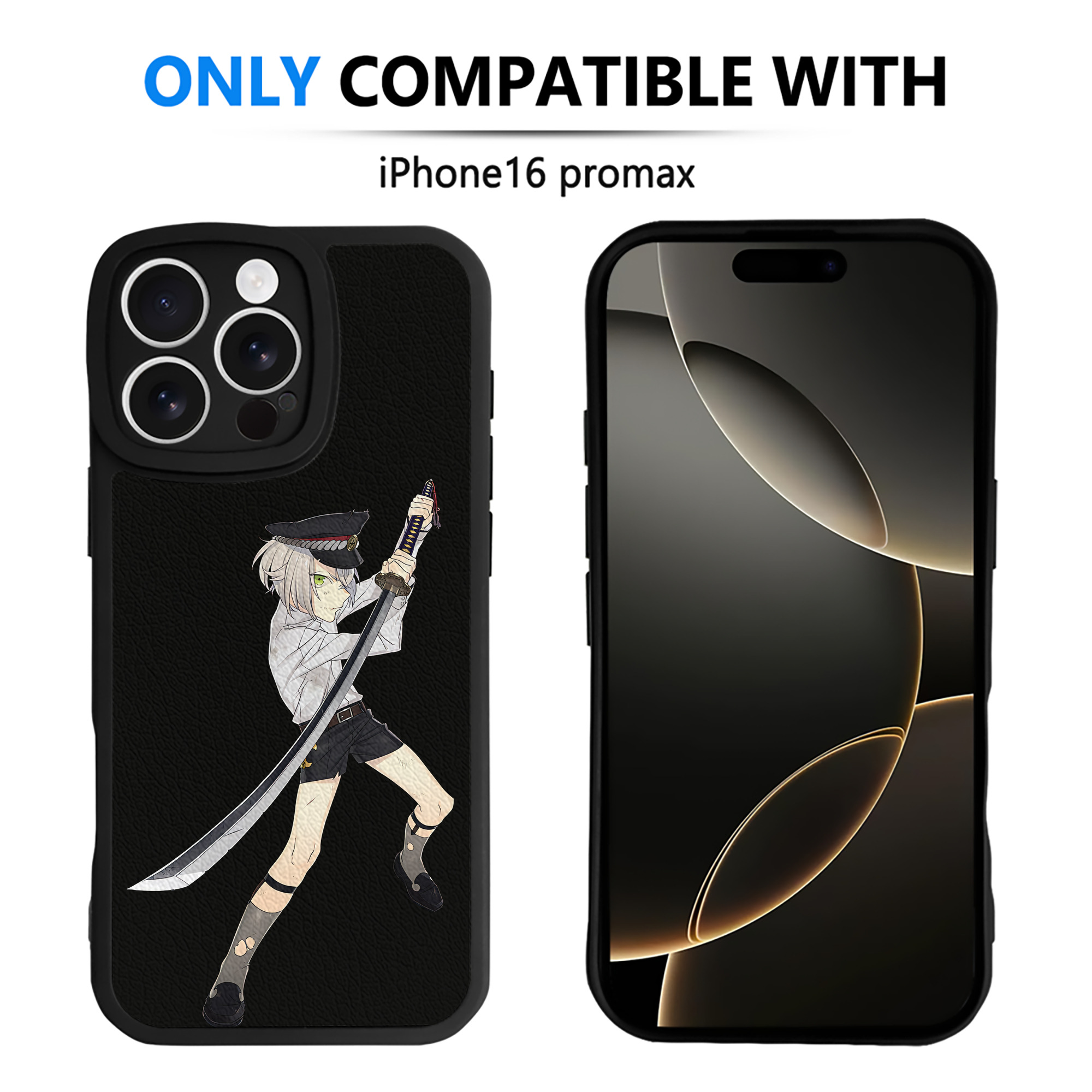 （画像用） 刀剣乱舞 Touken Ranbu 【iPhone 16シリーズ対応】シリコンスマホケース（レザー調） 材質：シリコン